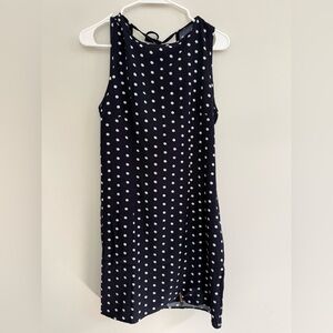 T.J.Maxx Navy and White Polka Dot Mini Dress